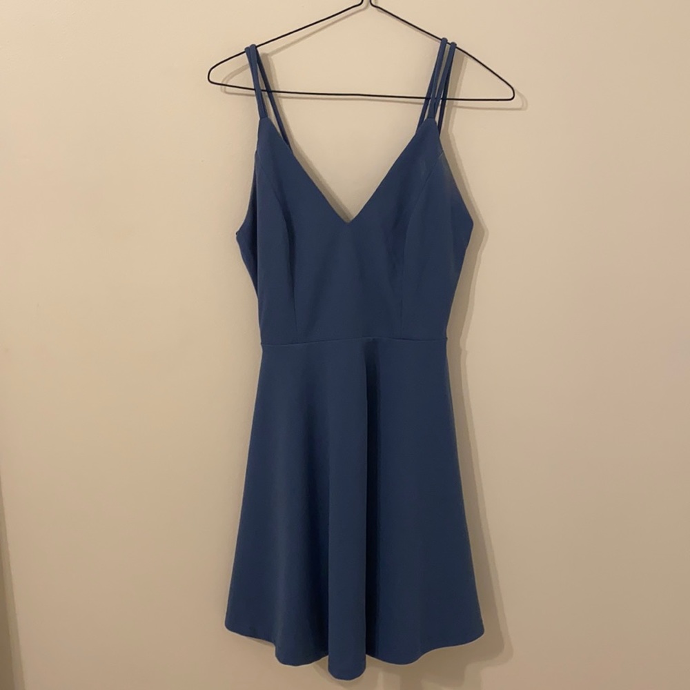 TRAC blue skater dress, XS
